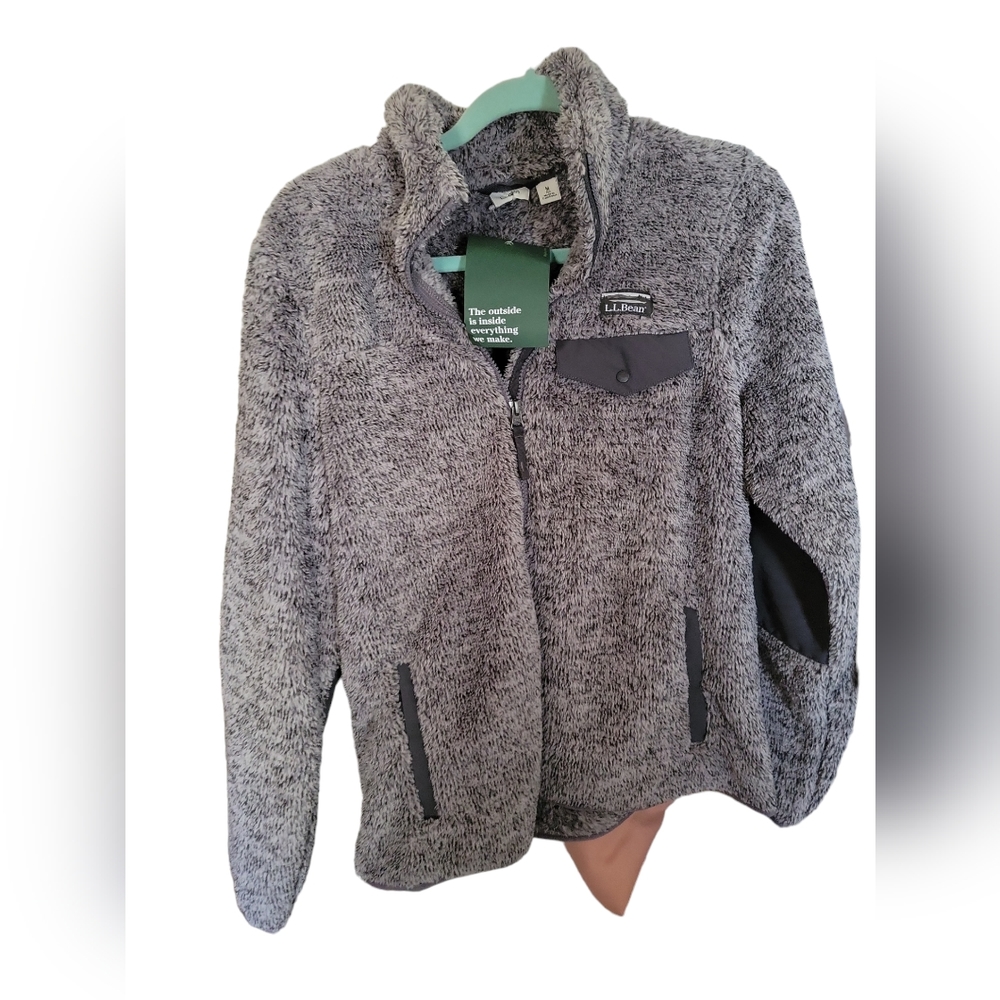 NWOT L.L.Bean Women's Hi-Pile Sherpa Jacket Sz M